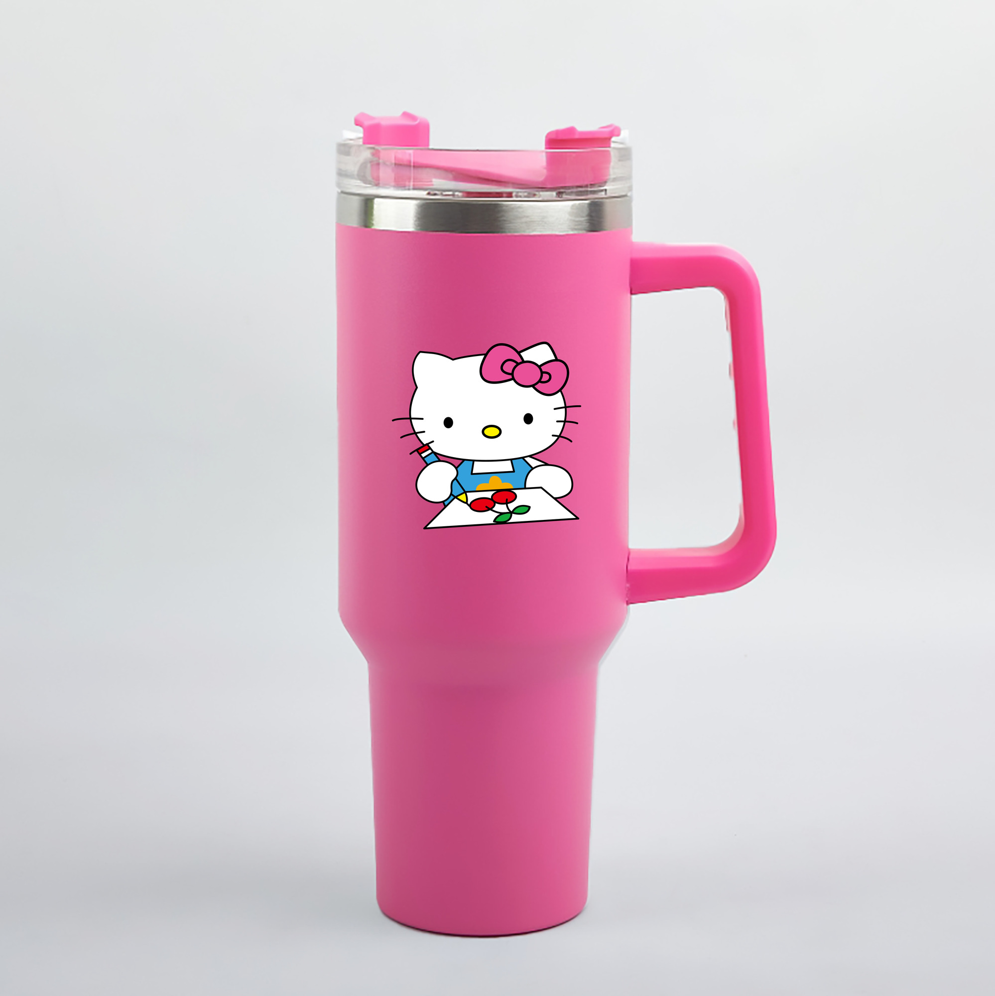 （画像用） Hello Kitty ハローキティ 1200mL車用タンブラー（カラープリント）